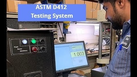 ASTM D412 Tensile Testing of Rubber & Elastomers with a Reconditioned Instron 1123 Tensile Tester