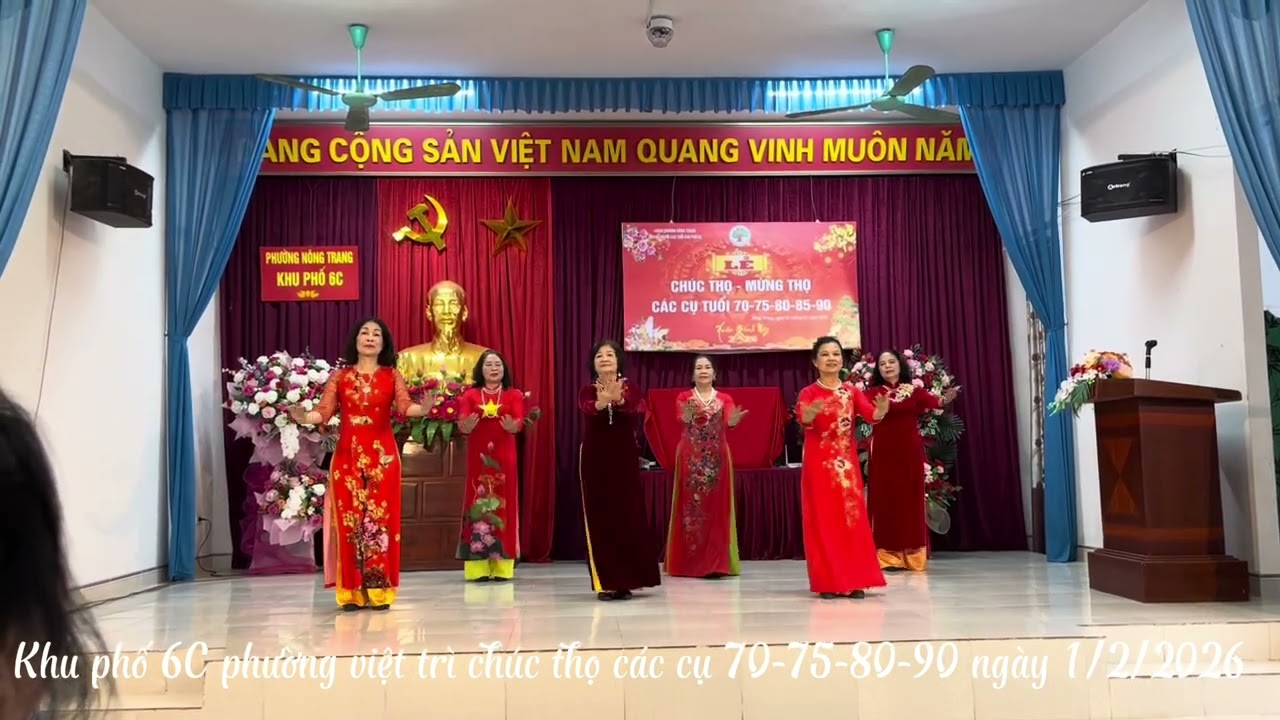 Khu 6C phường việt trì Phú Thọ chúc thọ các cụ tuổi 70-75-80-85-90 ngày 1/2/2026
