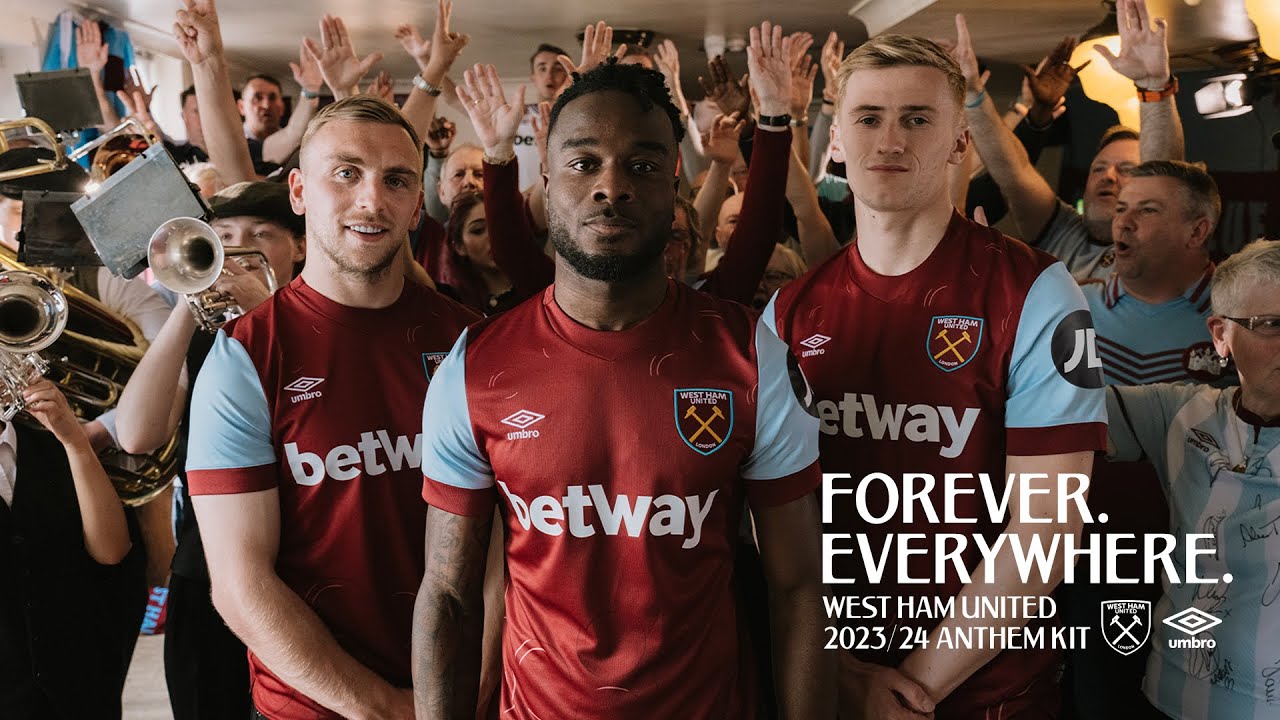 | West Ham new 2023/24 Anthem Kit - YouTube