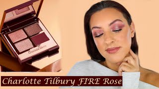 CHARLOTTE TILBURY FIRE ROSE EYESHADOW PALETTE | Review, Demo and Comparisons!