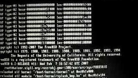 kernel panic on FreeSBIE(FreeBSD 6.2 based)