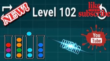 Ball Sort Puzzle Level 102 Color Sorting Games Level 102