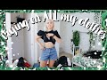 Trying on ALL MY CLOTHES (yes EVERYTHING in my closet) | Massive Closet Declutter