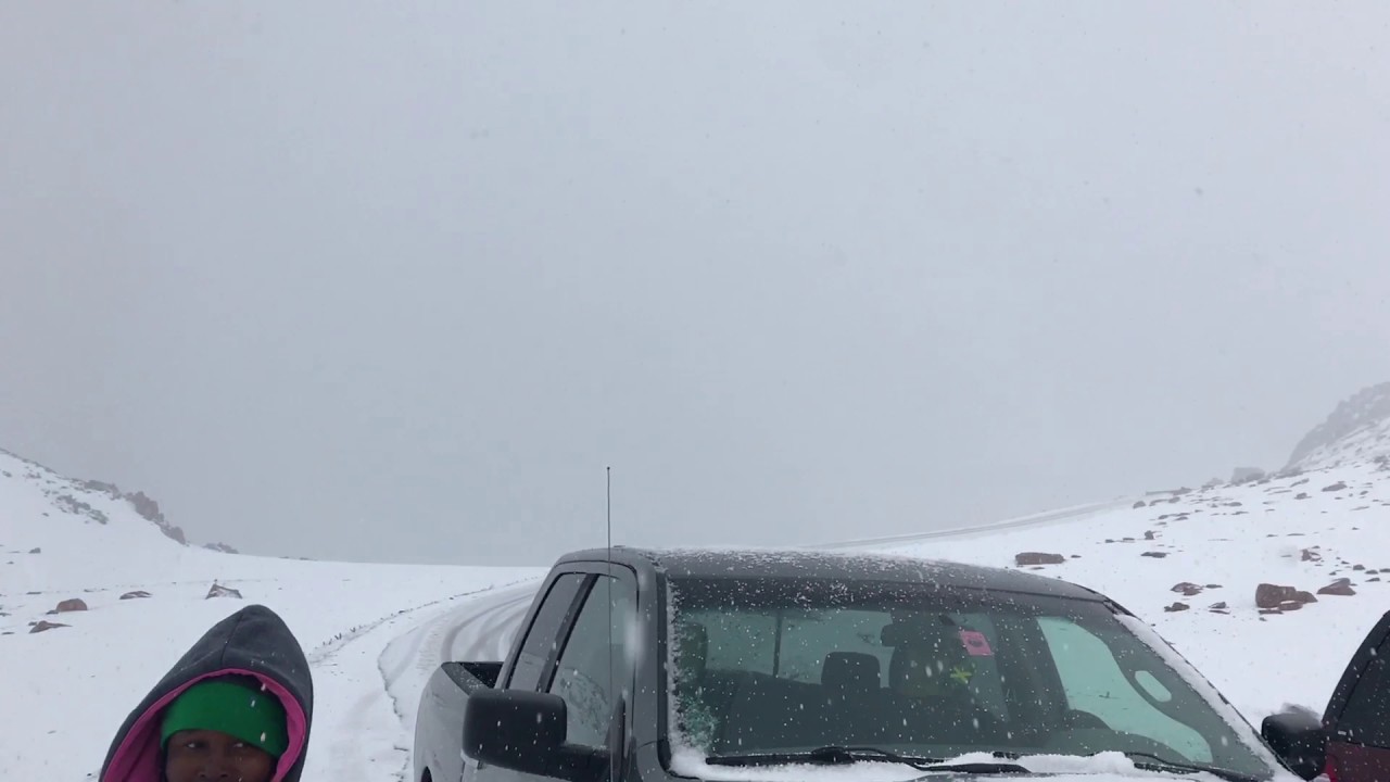 This is Colorado: Pikes Peak Snow on June 1, 2017