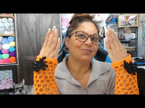 A Little YARN PORN Fingerless Gloves Done WIPs Crochet Yarn