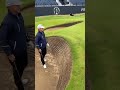 Alex Noren with the backhand slap out of the pot bunker 🤣