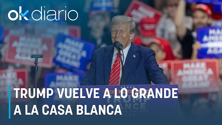 Trump vuelve a lo grande a la Casa Blanca tras una arrolladora victoria sobre Kamala Harris