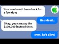 Applemy husband cheats on me gets violent then dissappears his mother says he died so