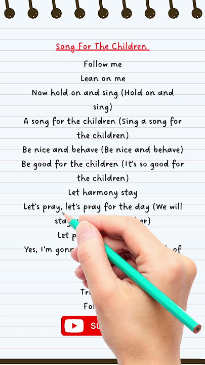 Oscar Harris - Song For The Children #oscarharris #songforthechildren #lyrics #landscapeclassstudio