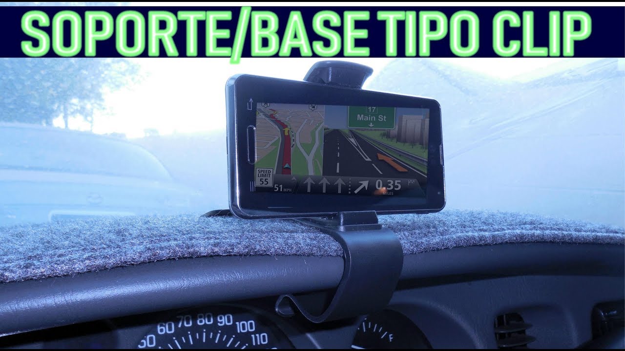 Soporte para Telefono en el Auto tipo Clip para Opcion GPS (review o critica) - YouTube