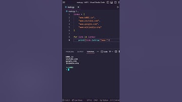 Remove prefix www. From links #python #funny