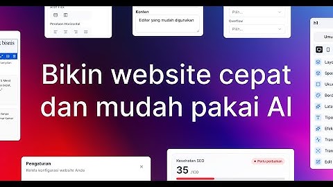 Cara bikin website cepat dan mudah pakai AI di Web Builder