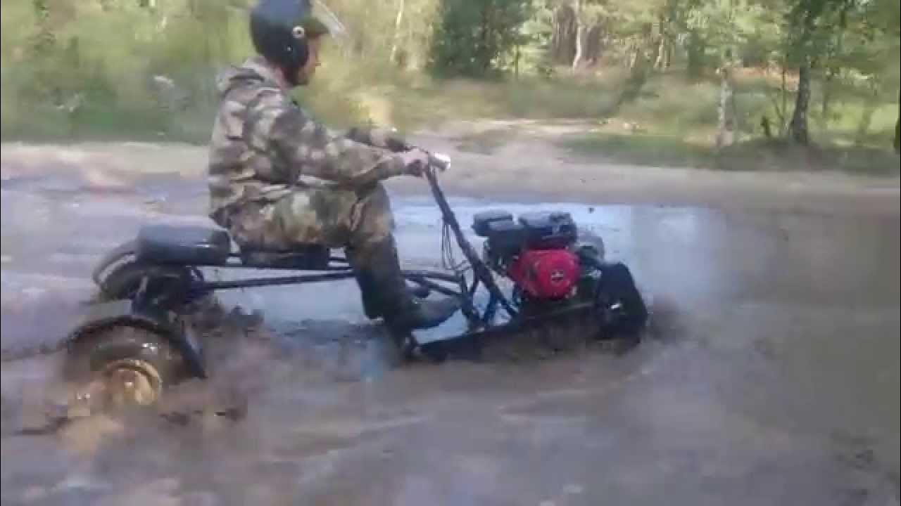 Мини буксировщик (видео2) - YouTube