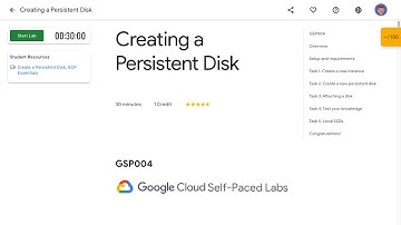 Creating a Persistent Disk GSP004