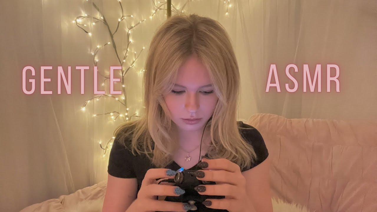 Gentle ASMR for Sleep | Hand Movements, Fabric/ Mic Sounds, Whispers