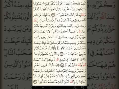 ماهر المعيقلي سورة البقرة مكتوبة صفحة  مصحف المدينة المنورة جودة عالية
