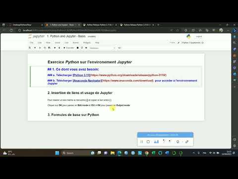 Statistiques sur Python et Jupyter partie 1  - Connaitre l'environnement Jupyter -