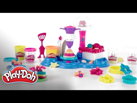 play doh kitchen creations cake party