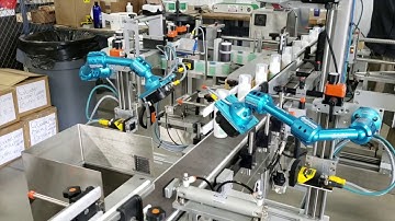 Front Back Wrap labeling round & oval containers