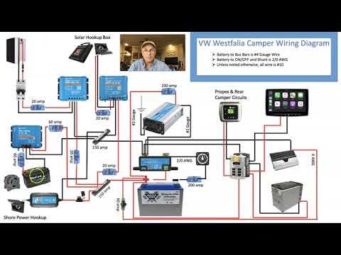 VW Westfalia Camper Wiring Diagram | Victron and Battle Born Battery