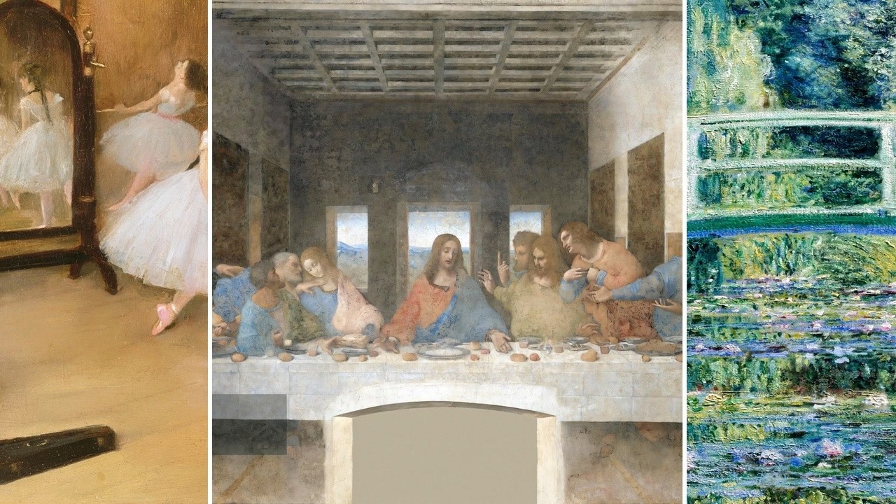 Masterpieces TV — Silent Art Gallery · August 1 Morning | da Vinci · The Last Supper & others