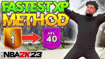 How to Level up FAST! Hit Level 40 in 24 Hours! - NBA 2K23
