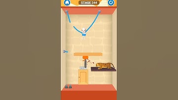 rescue cut rope puzzle stage 244| rescue cut rope puzzle game for android and iOS #shorts