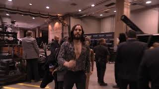 JARED LETO Backstage at the 2022 GRAMMYs