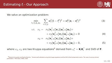 CVPR 2024: Robust Self-calibration of Focal Lengths from the Fundamental Matrix