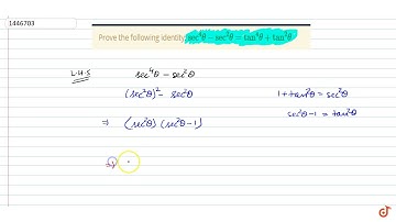 Prove the following identity:  ltmath gt  ltmrow gt  ltmsup gt  ltmrow gt  ltmi gtsec lt/mi gt