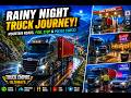 🌧️ Rainy Night Truck Adventure Mountain Trails & Police Checkpoint Truck Empire Ultimate