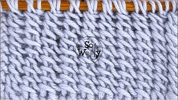 How to Knit and Bind Off an Amazing Herringbone Stitch (1-row-repeat reversible pattern) -So Woolly
