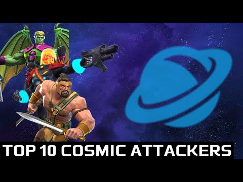 TOP 10 Cosmic ATTACKERS In Mcoc! 