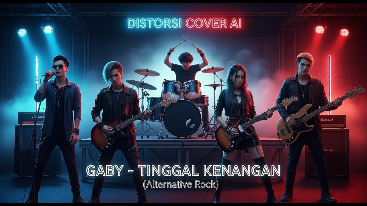 Gaby  – Tinggal Kenangan (Alternative Rock Cover | Distorsi AI)