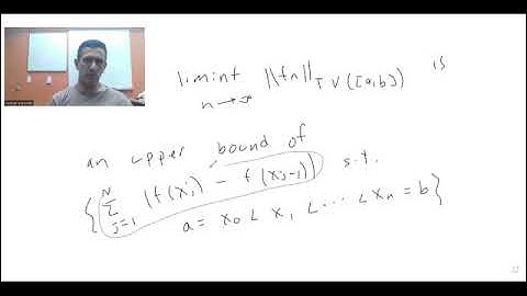 Intro to functions of bounded variation