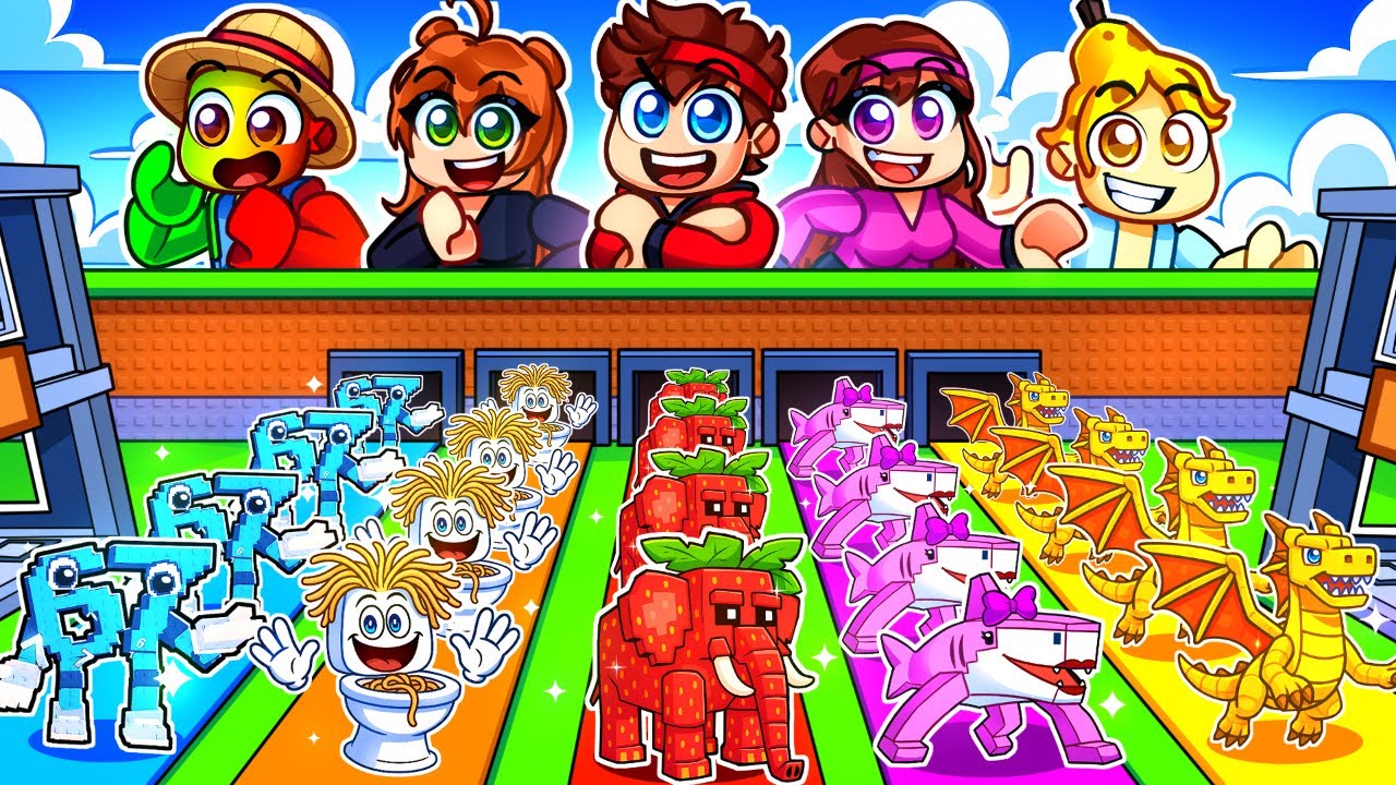 Roblox Steal a Brainrot Mais avec 5 TAPIS différents !