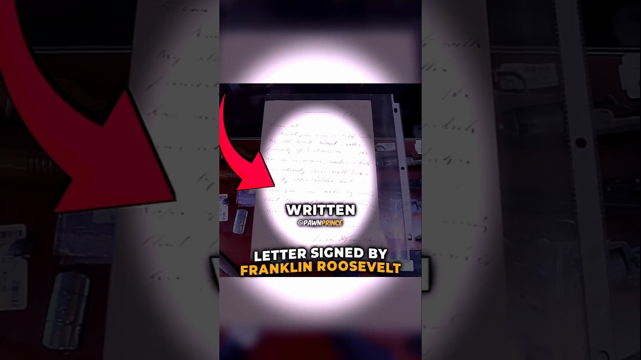 LETTER SIGNED BY FRANKLIN ROOSEVELT ✉️✍️