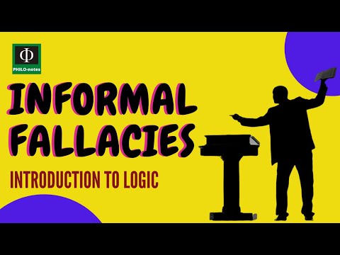 Common Types of Informal Fallacies (See links below for videos on Types of Informal Fallacies)