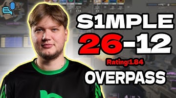 s1mple (26-12) | FACEIT EU overpass | Rating 1.84 | +VOICE w/electornic/FL4MUS | Oct 10, 2025