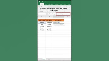 Excel Trick | Concatenate or Merge Data in Excel | #4 #shorts #excel #youtubeshorts