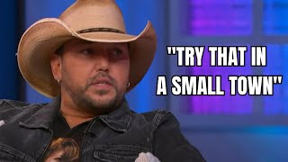 Video thumbnail of "Jason Aldean Calls Out Big City Crime Wave: “Try That in a Small Town”"