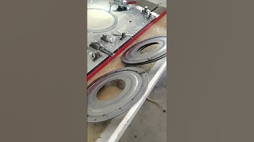 Effect of Big size steel metal parts drilled by CNC gantry drilling machine automatic tool changer