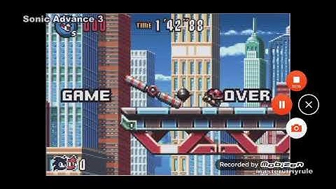 Sonic Advance 3 GBA Game Over Reversed