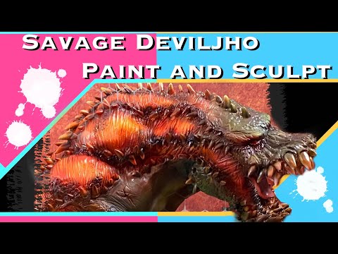 Monster Hunter Savage Deviljho Sculpture Paint/Airbrush