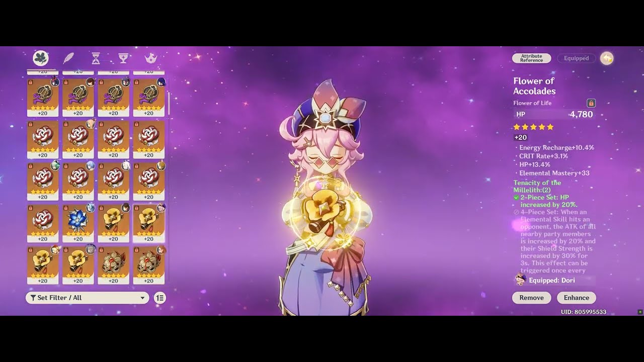 Genshin Impact - Dori's Jinni Lamp Healing/ER Ticks 