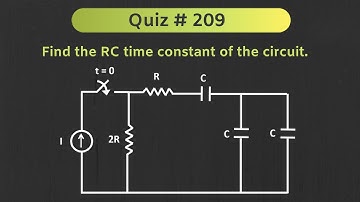 Transient Analysis Solved Example ( Network Analysis)  | Quiz # 209