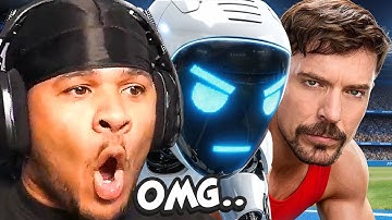 Fanum Reacts to the Fastest Man in the World vs Robot..