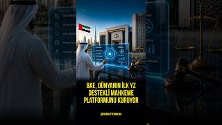 BAE dunyanin ilk yapay zeka destekli mahkeme platformunu hayata geciriyor