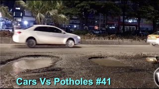 Cars Vs TRIPLE Potholes #41 | 3 Massive Potholes in a row