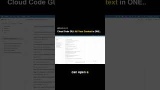 claude Code GUI: All Your Context in ONE Place! #shorts